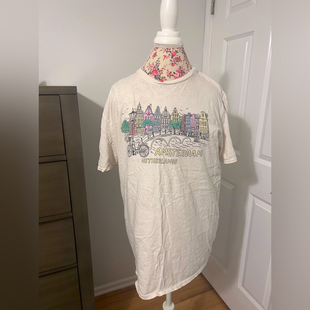 amsterdam white pacsun t shirt ONE SIZE